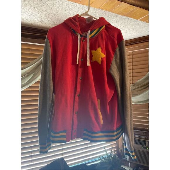 Cartoon Network Steven Universe Chesseburger Hoodie Varsity Jacket/ Sweatshirt S - Picture 4 of 12